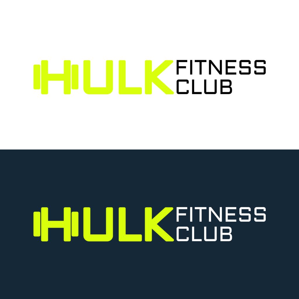 HULK FITNESS CLUB logotipo sukūrimas