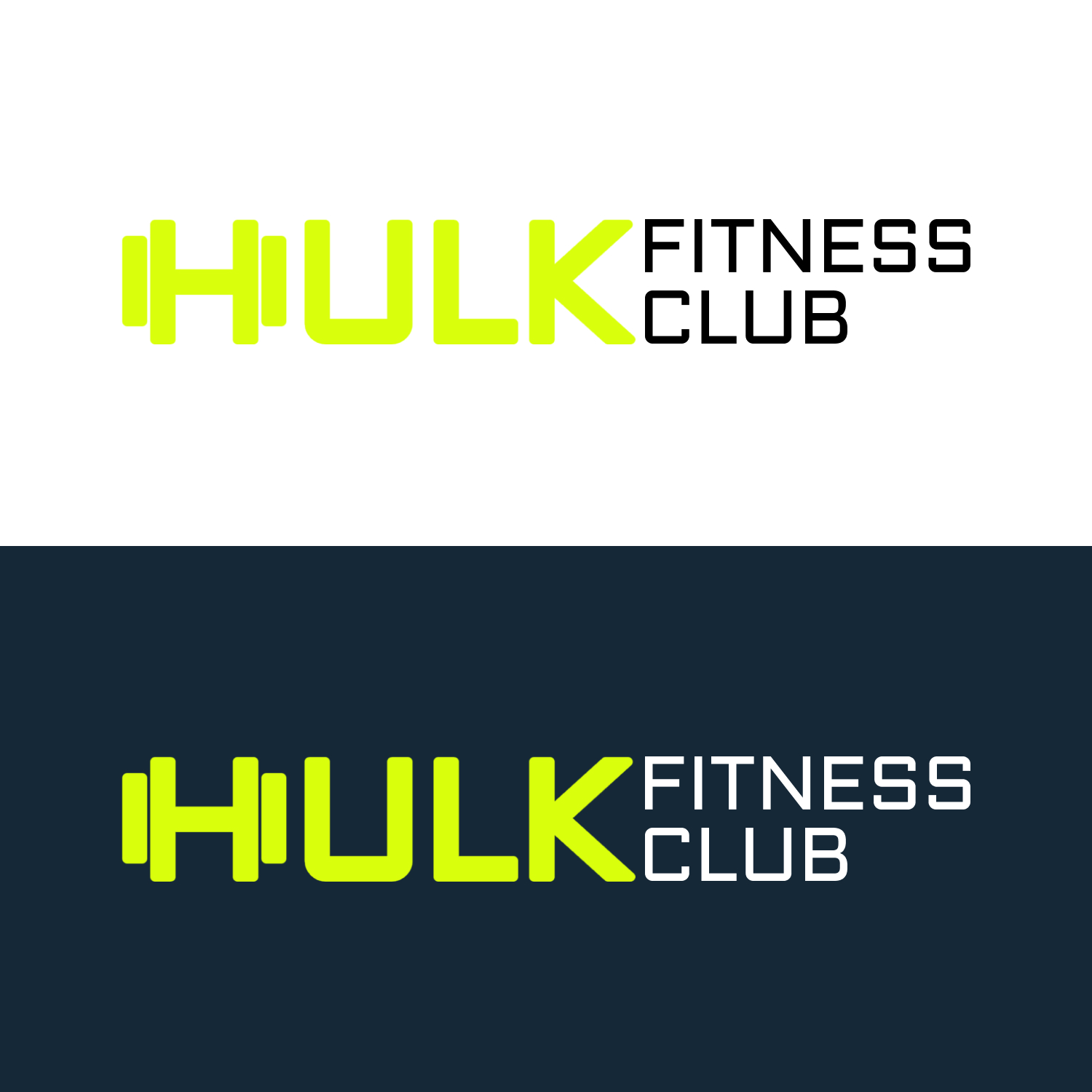 HULK FITNESS CLUB logotipo sukūrimas