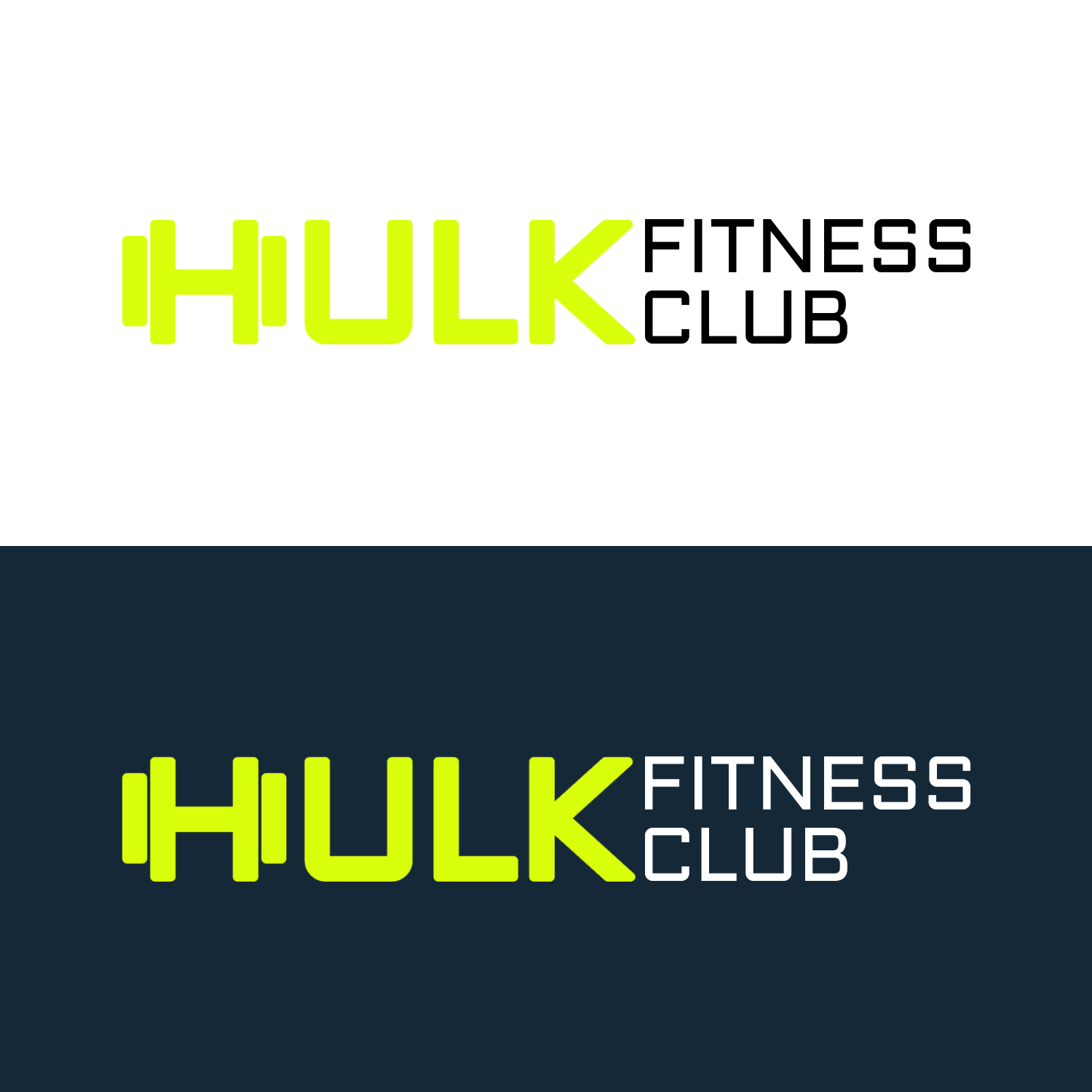HULK FITNESS CLUB logotipo kūrimas