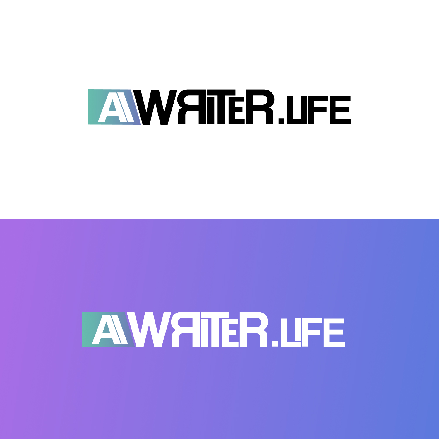 AIWriter.life – logotipo kūrimas