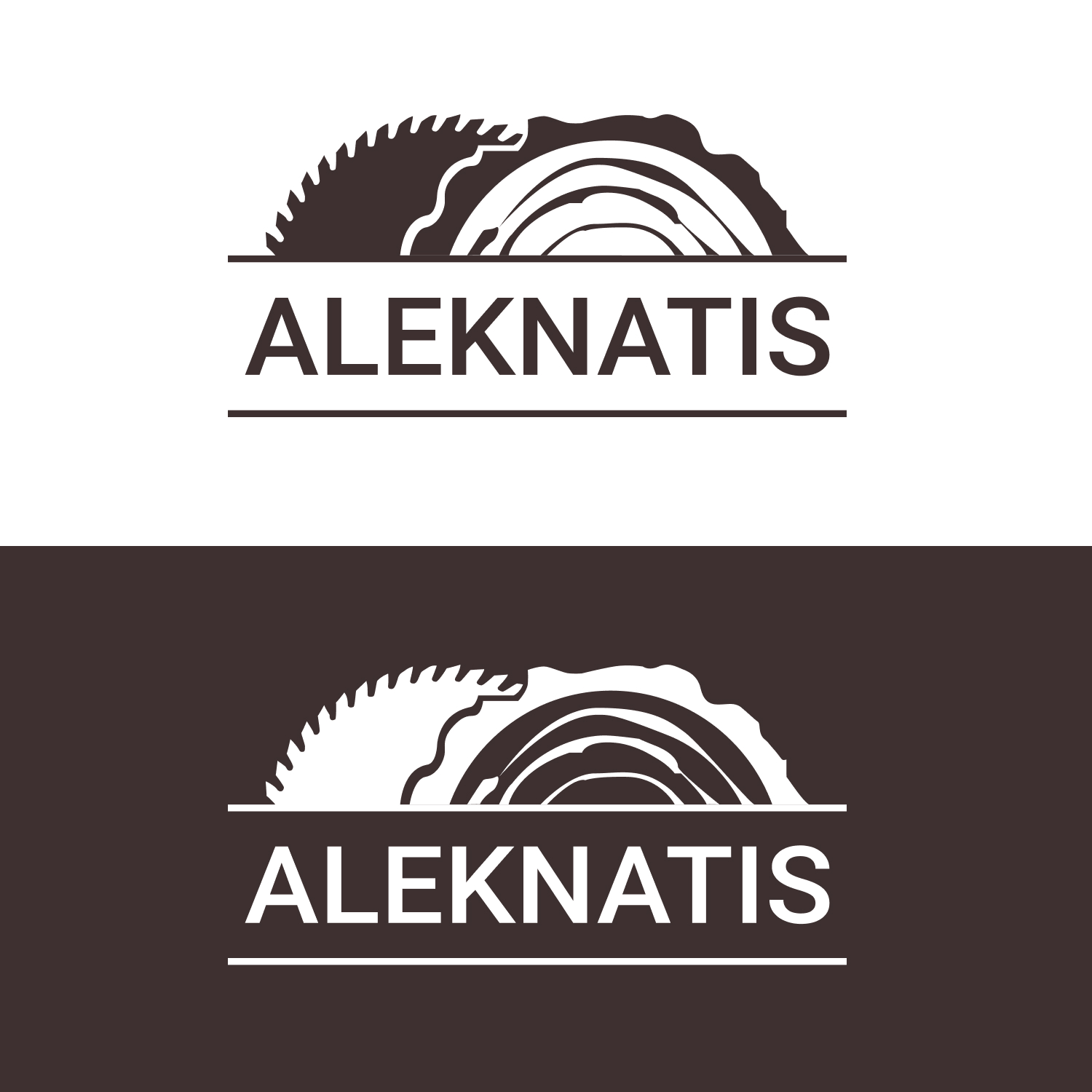 Aleknatis logotipo kūrimas