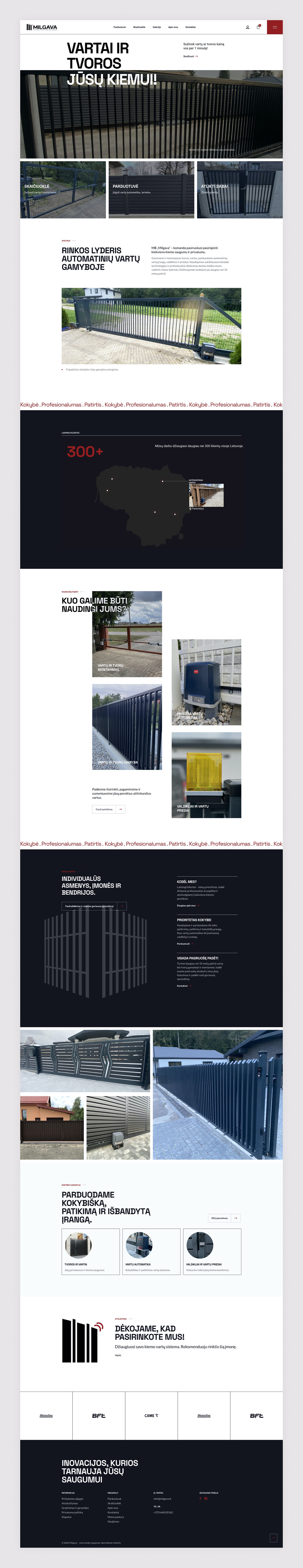 Milgava.lt – E-commerce Website Development